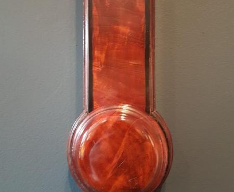 Regency Flame Mahogany Dolland of London Stick Barometer - Image 7
