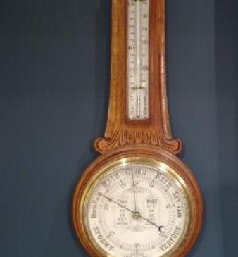 Antique Admiral Fitzroy Banjo Barometer