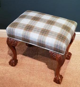 Victorian Walnut Cabriole Leg Stool