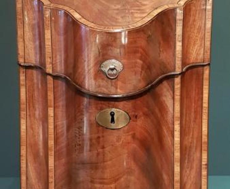 George III Mahogany Knife Box - Image 7