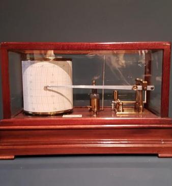 Small Edwardian Mahogany Barograph
