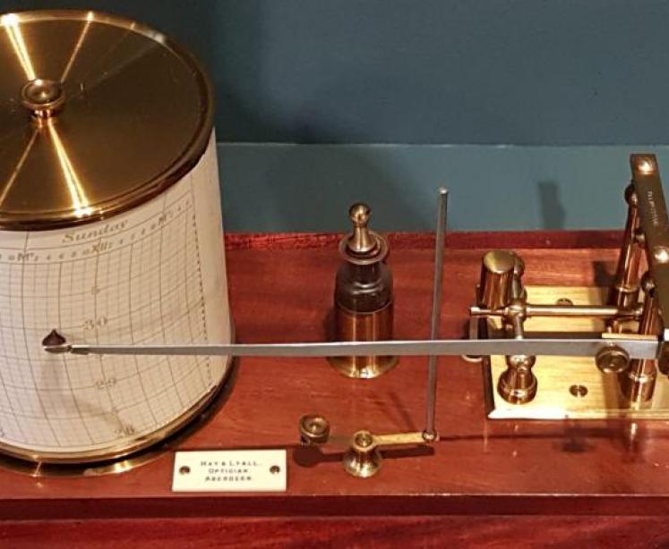 Small Edwardian Mahogany Barograph - Image 4