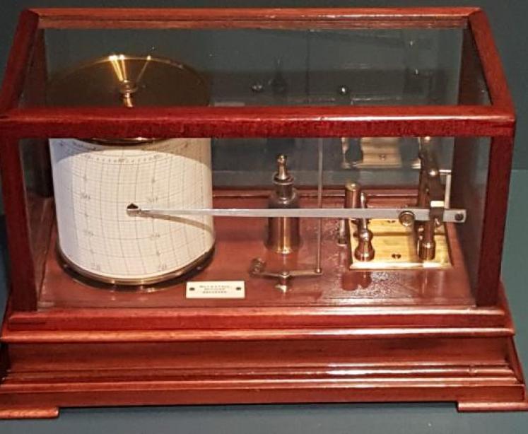 Small Edwardian Mahogany Barograph - Image 7