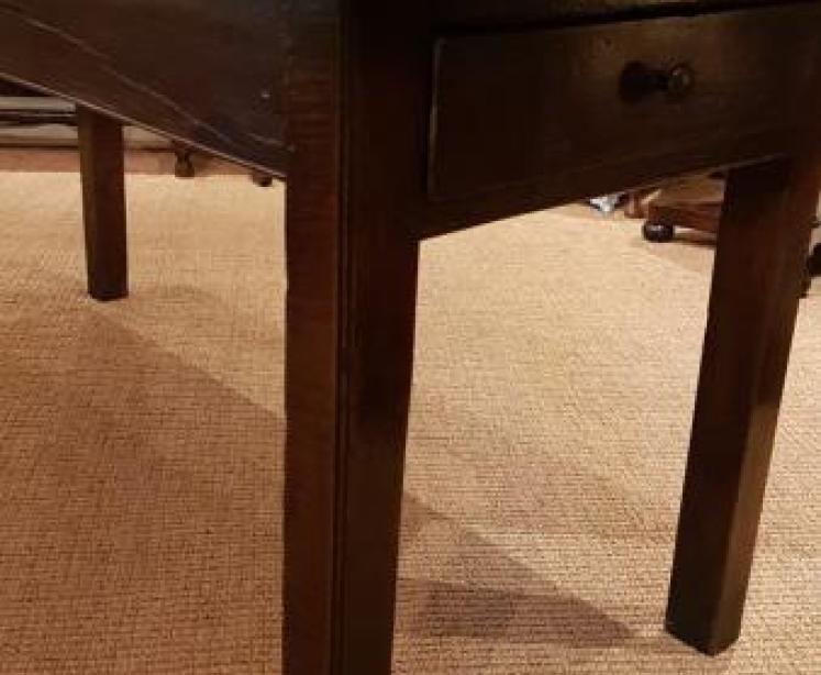 Superb George III Oak 6 Seater Table - Image 5