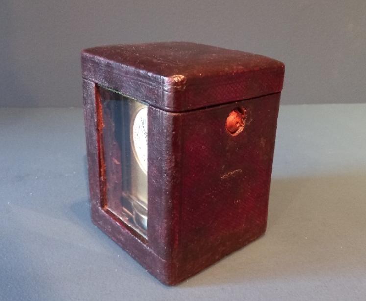 Fine Antique Serpentine Shaped Carriage Clock in Case - Image 7