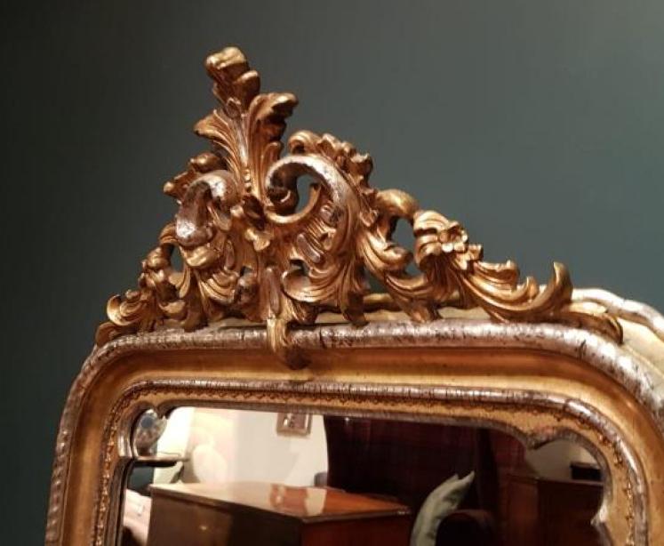 Victorian Timber Gilt Mirror - Image 5