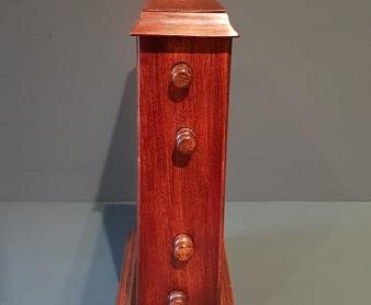 Edwardian Mahogany Perpetual Desk Calendar - Image 4