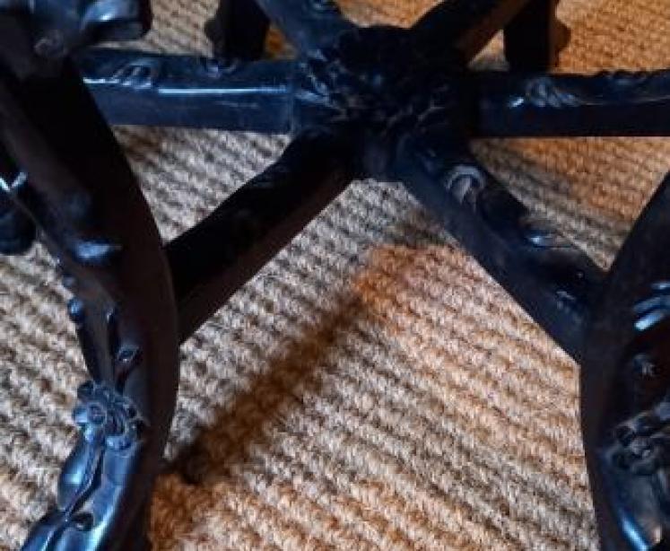 Antique Oriental Rosewood Jardiniere Stand - Image 4