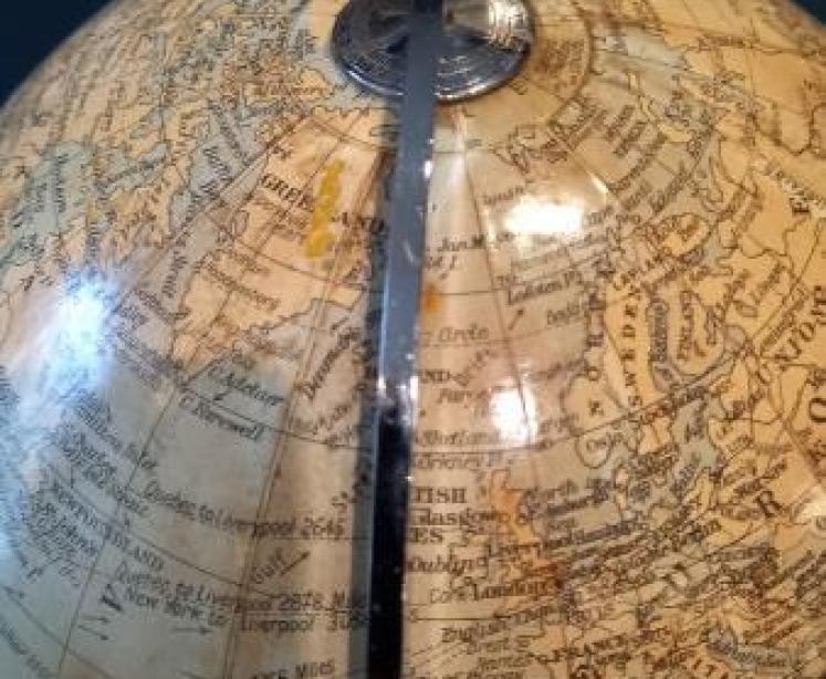 1930's 10" Geographia Papier Mache Globe - Image 7