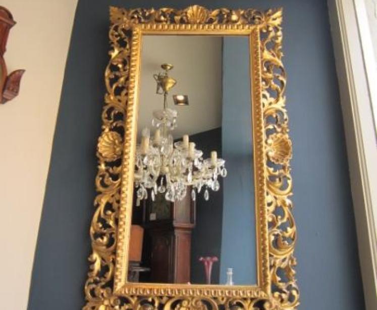 Top Quality Victorian Timber Gilt Wall Mirror - Image 1