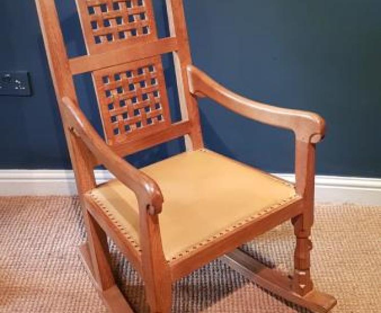 Thompson's of Kilburn Mouseman Rocking Chair  - Image 1