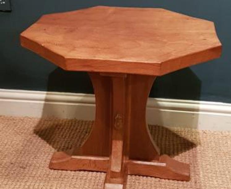 Thompson's of Kilburn Mouseman Octagonal Table  - Image 1