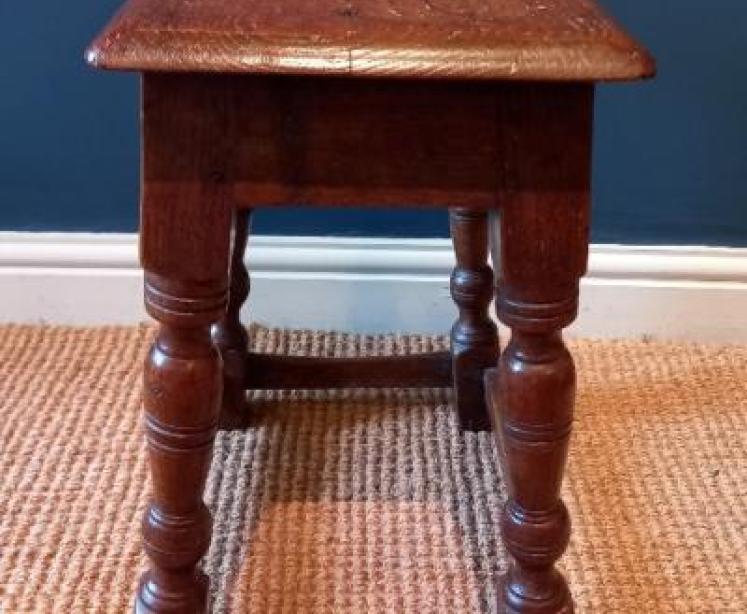 George I Style Oak Joint Stool - Image 5