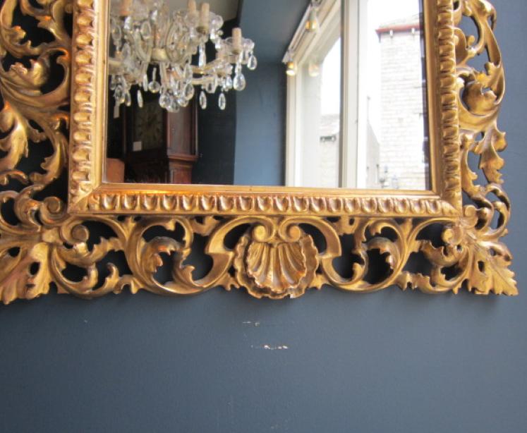 Top Quality Victorian Timber Gilt Wall Mirror - Image 4