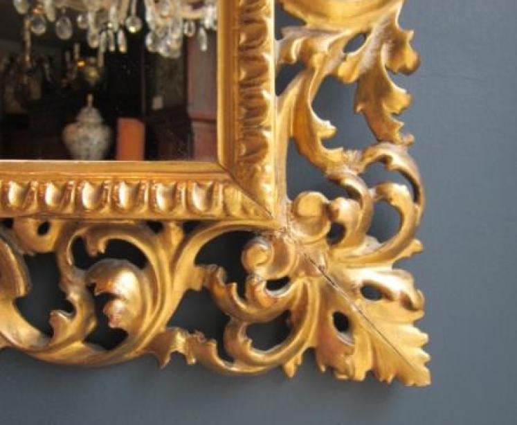 Top Quality Victorian Timber Gilt Wall Mirror - Image 5