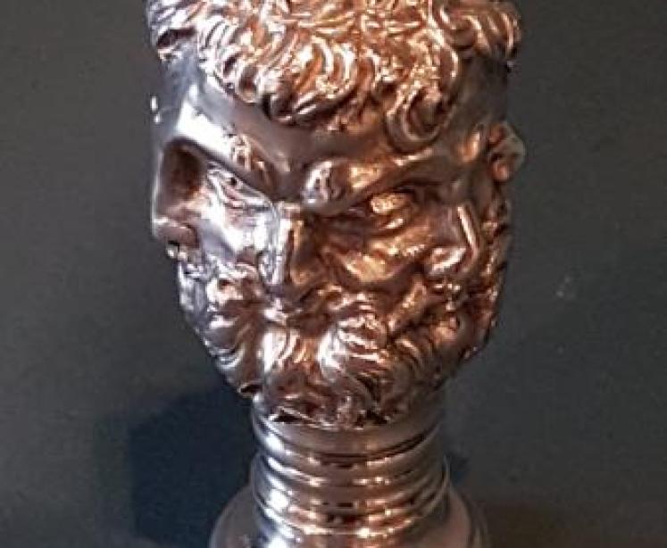 Rare Large Victorian Grecian Head Wax Seal - Image 2