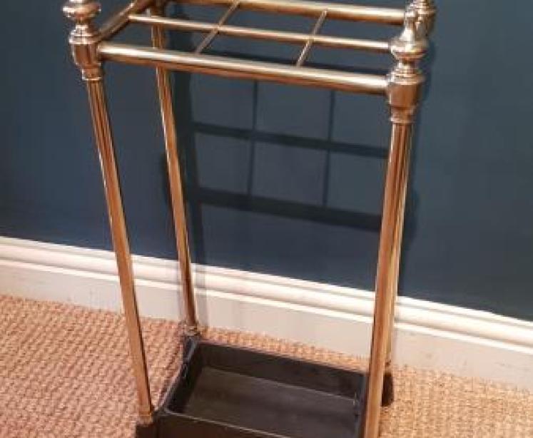 Victorian Brass and Cast Iron Stick Stand - Image 1