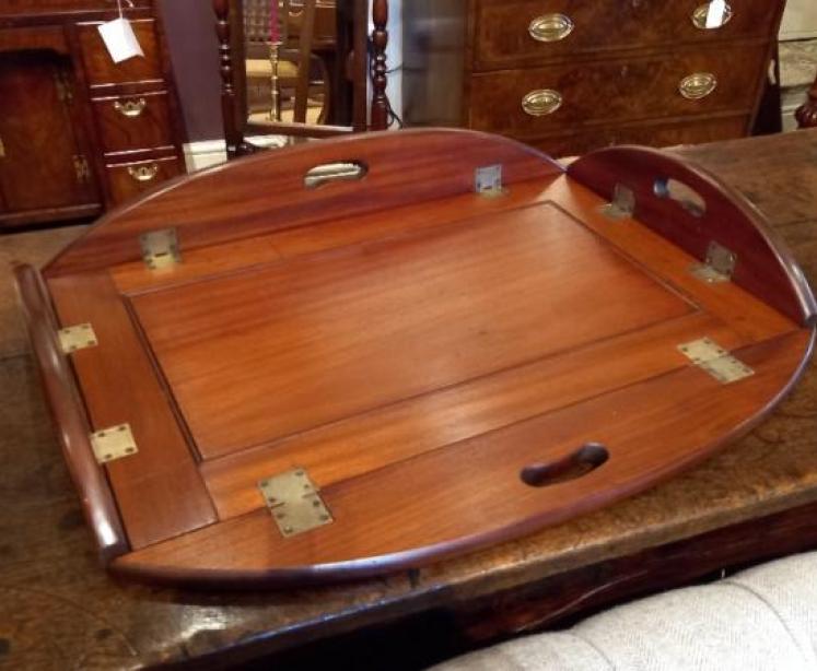 Mid Victorian Mahogany Butler's Tray on Stand - Image 7