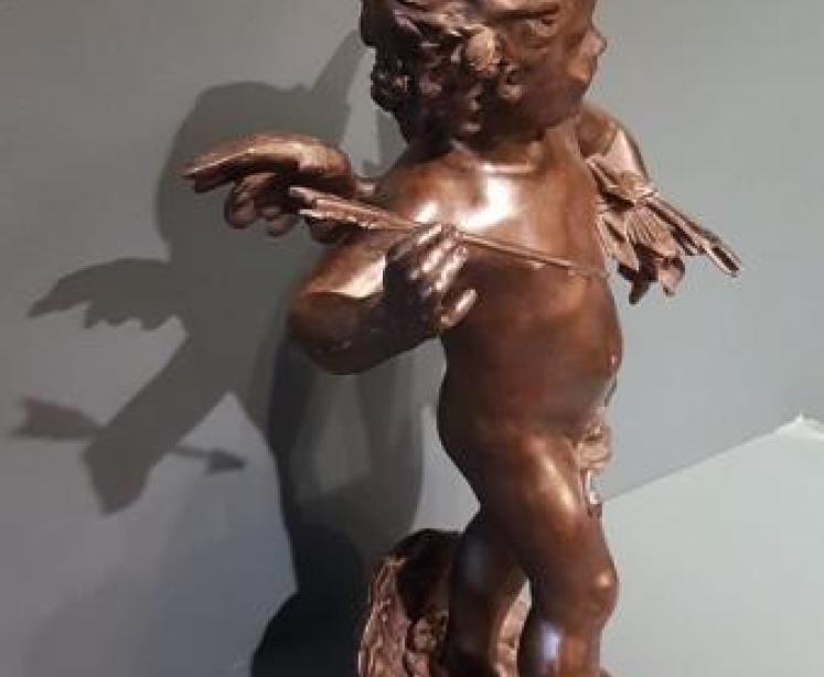 Victorian Bronze 'Cupid' By Auguste Moreau - Image 5