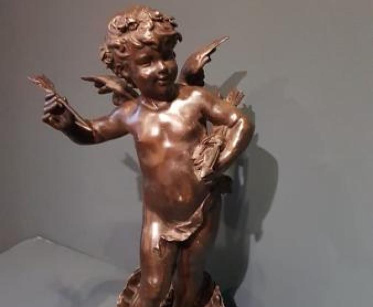 Victorian Bronze 'Cupid' By Auguste Moreau - Image 6