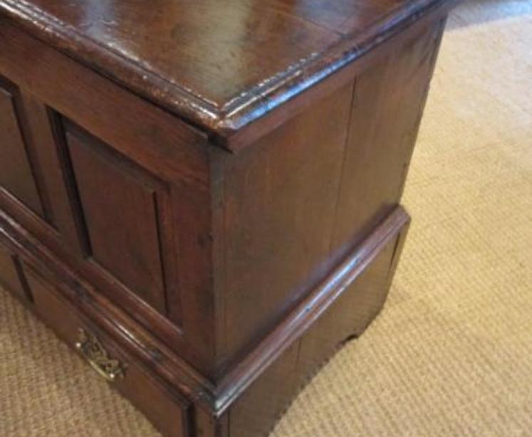 Original George II Period Oak Coffer Bach - Image 5
