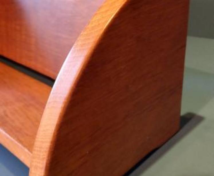 Pair of Mouseman Adzed Oak Book Racks - Image 3