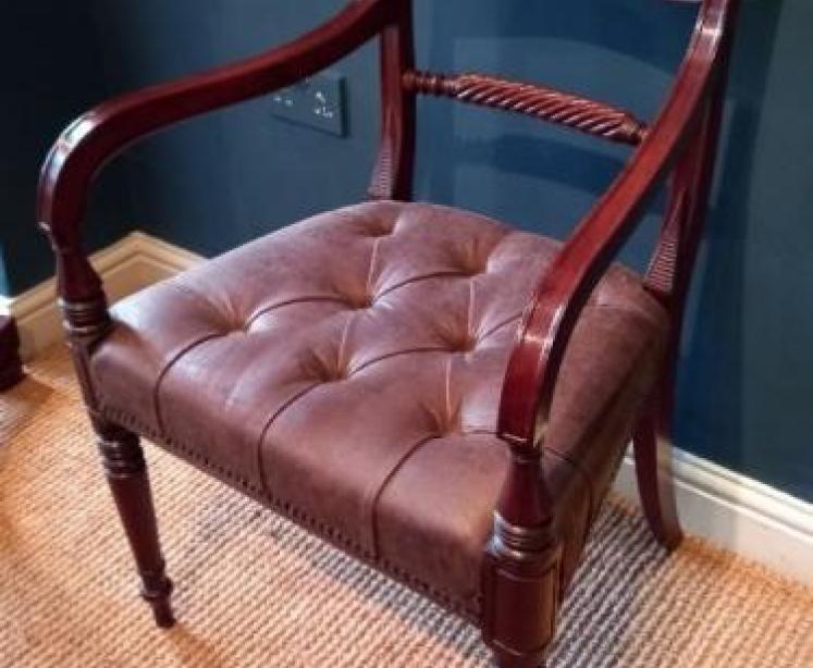 Fine Regency Mahogany Carver Armchair - Image 6