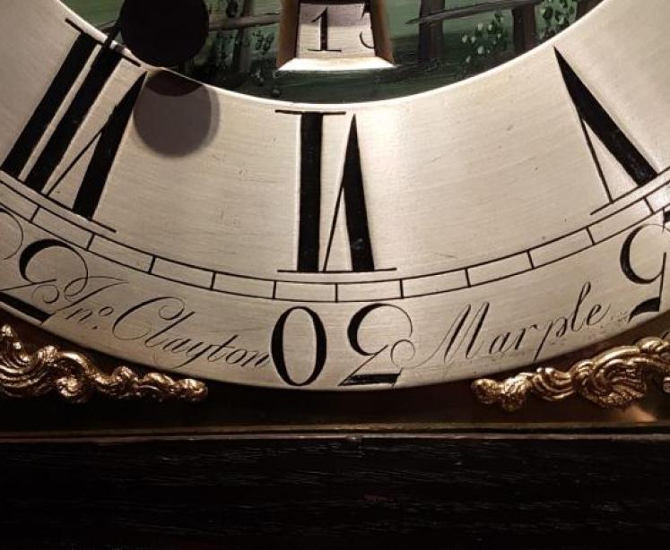 George III Oak Centre Second Sweep Longcase Clock - Image 3