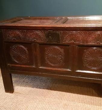 Original Period Oak Coffer