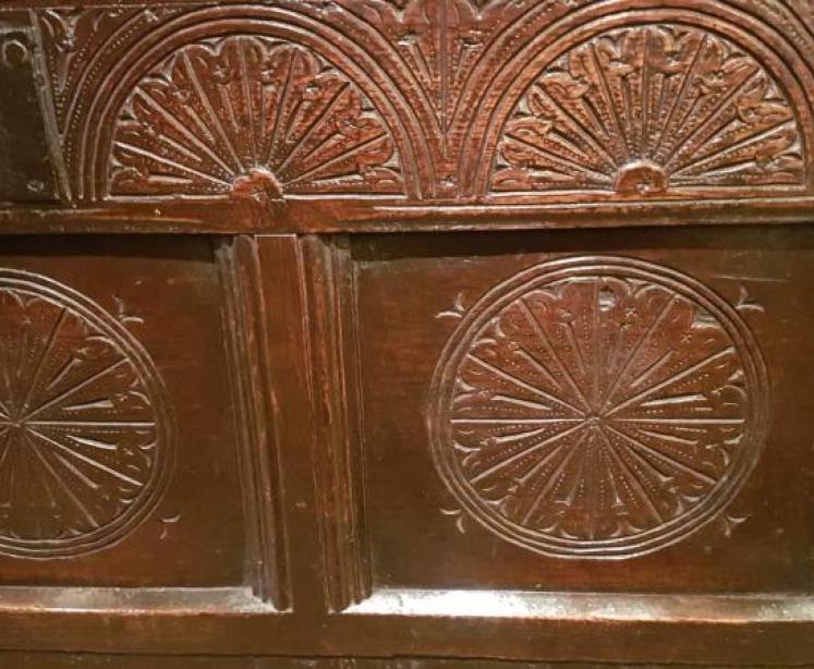 Original Period Oak Coffer - Image 3