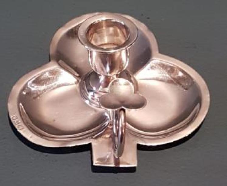 Small Victorian Chester Silver Chamber Stick - Image 2