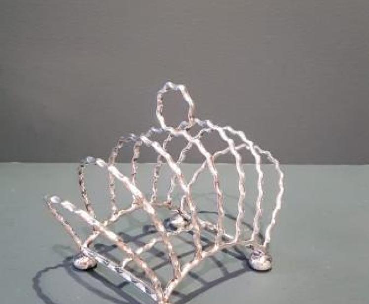 Superb George V Silver Toast Rack - Image 4