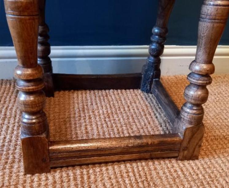 Victorian Oak Joint Stool - Image 3