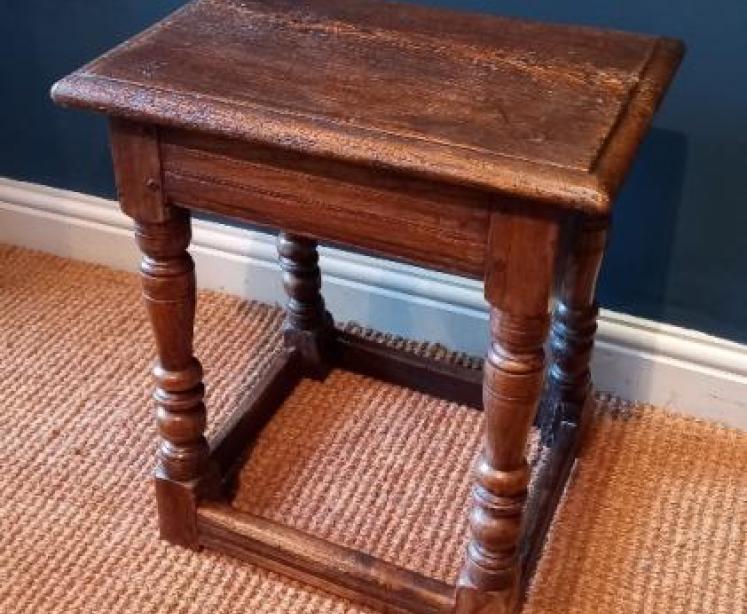 Victorian Oak Joint Stool - Image 7
