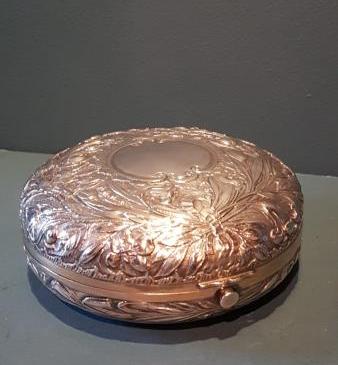 Large Victorian Silver Sweet Tin