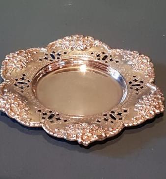 Superb Victorian Cast Silver Bottle Coaster