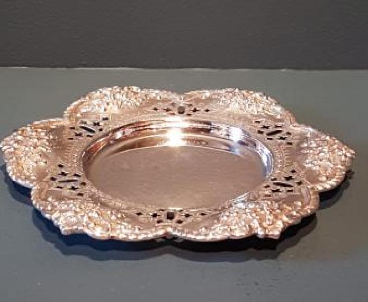 Superb Victorian Cast Silver Bottle Coaster - Image 7