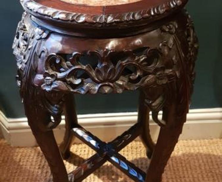 Victorian Oriental Oriental Jardiniere Stand - Image 1