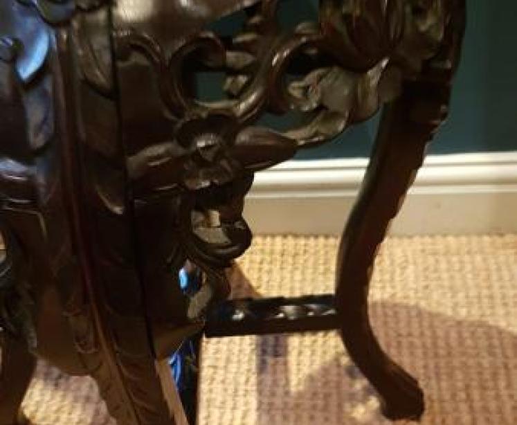 Victorian Oriental Oriental Jardiniere Stand - Image 3