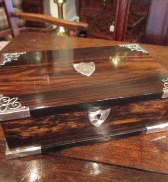 Superb Quality Edwardian Coromandel Table Box