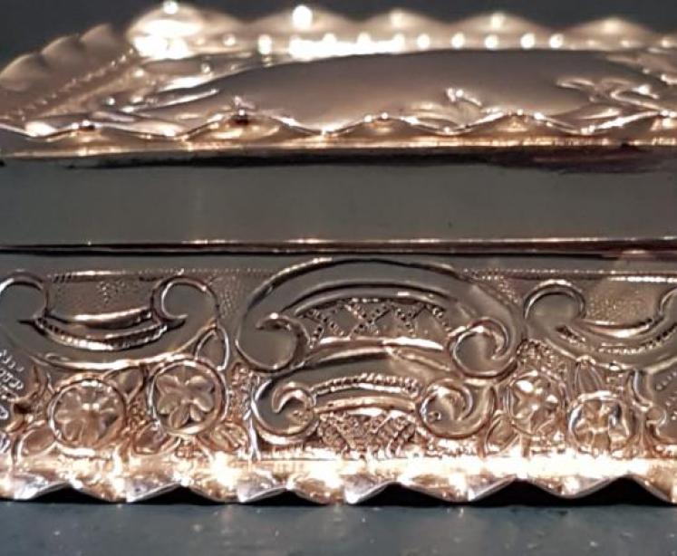 Victorian Lozenge Shaped Silver Box - Image 6