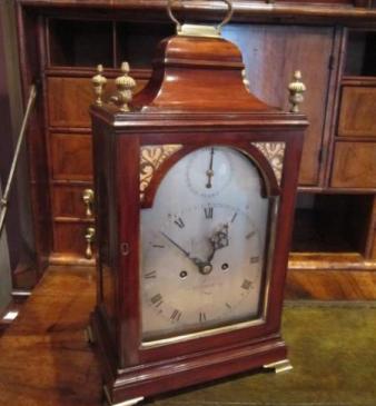 Superb George III Period London Fusee Bracket Clock