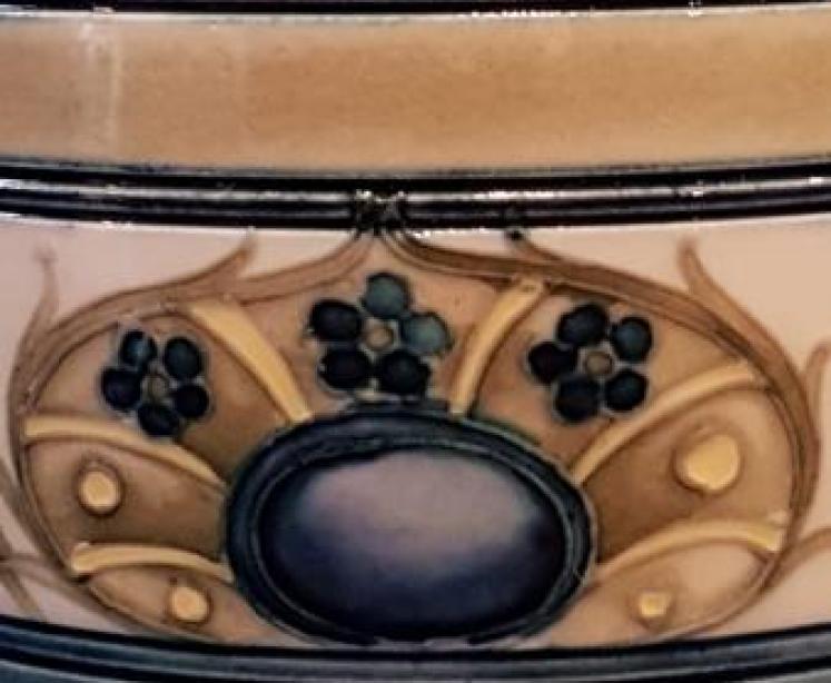 Moorcroft Banded Peacock Feathers Vase - Image 3