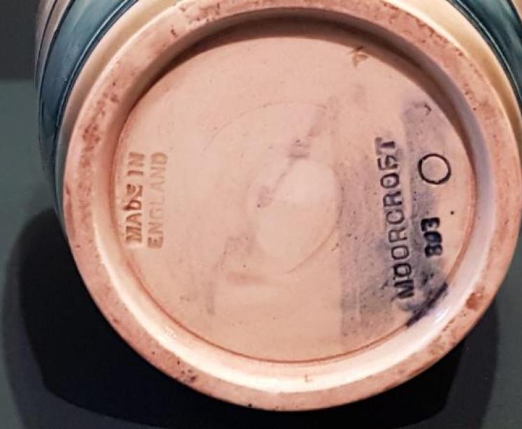 Moorcroft Banded Peacock Feathers Vase - Image 4