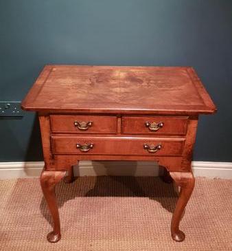 George III Walnut Lowboy 