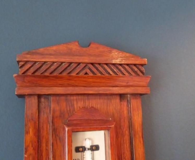 Art Deco Negretti & Zambra Banjo Barometer - Image 6