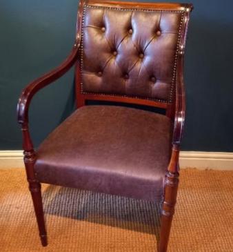 Late Regency Mahogany Carver Armchair