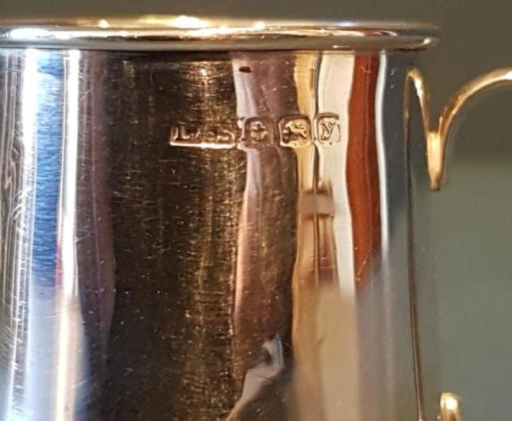 Rare Matching Set of Six Silver Whiskey Tots - Image 3