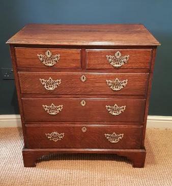 George III Oak Country House Chest of Drawers