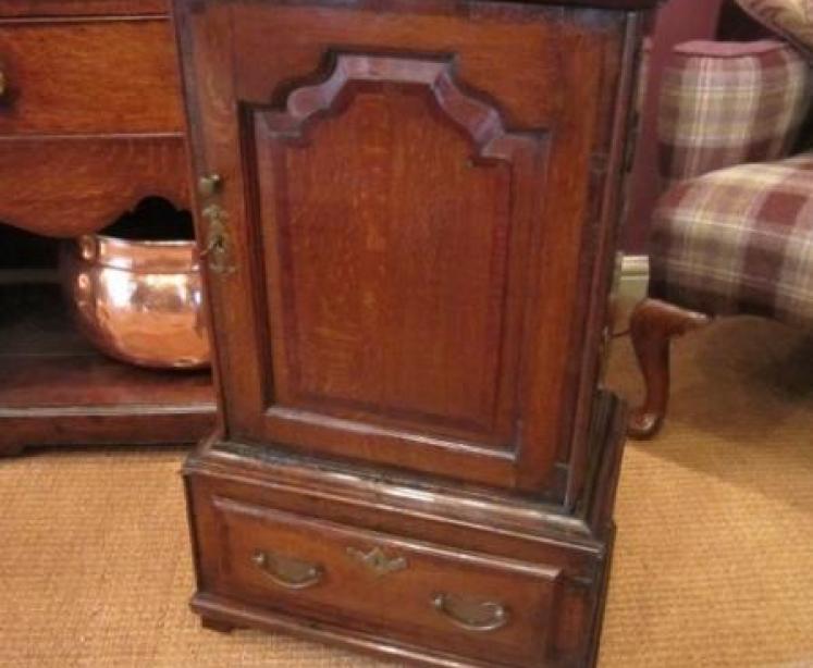 George II Period Fielded Panel Spice Cupboard - Image 1